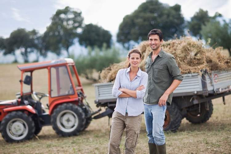 couple d'agriculteurs